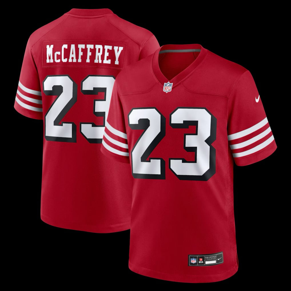 49ers McCaffrey Red Alternate