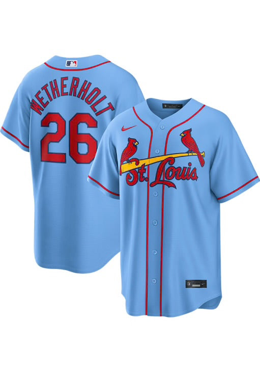 St Louis Cardinals Wetherholt Light Blue