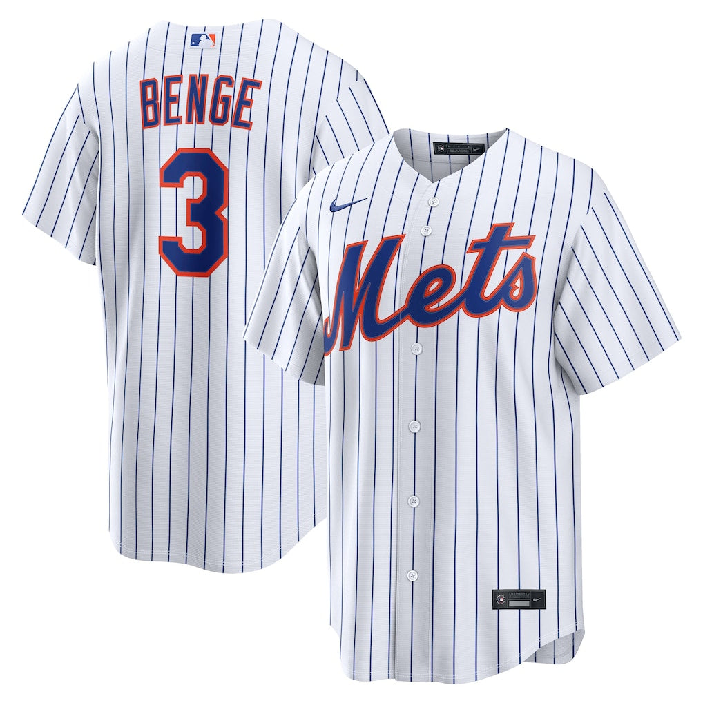 Mets Benge WHT Pinstripe