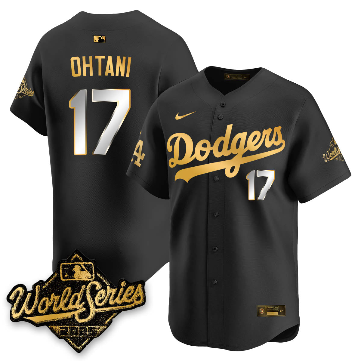 Dodgers Ohtani Black and Gold