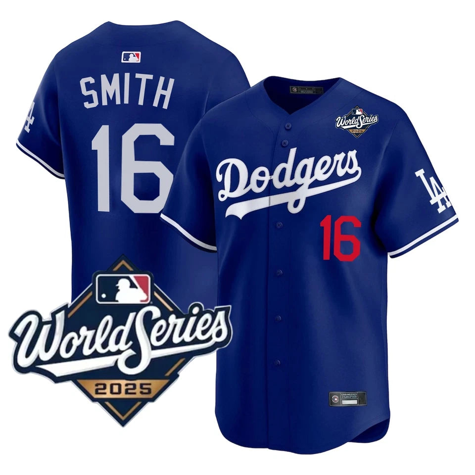 Dodgers Smith Royal Blue 2025 Champs Patch