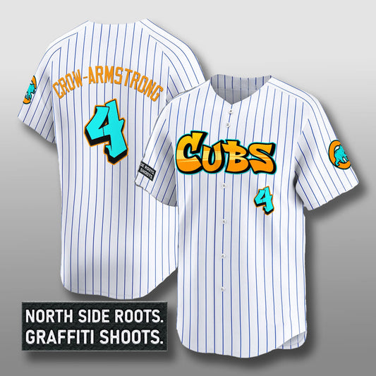 Cubs PCA Graffiti WHT Pinstripe