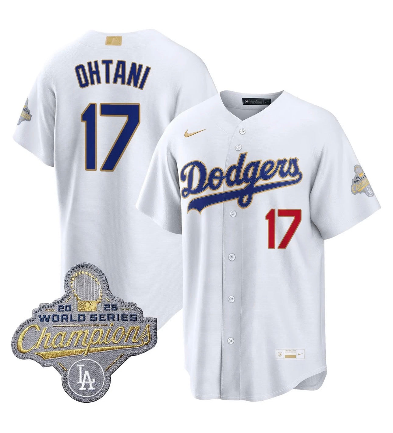 Dodgers Ohtani Gold Series WHT