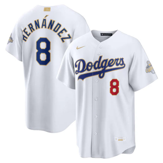 Dodgers Hernandez Gold Series WHT