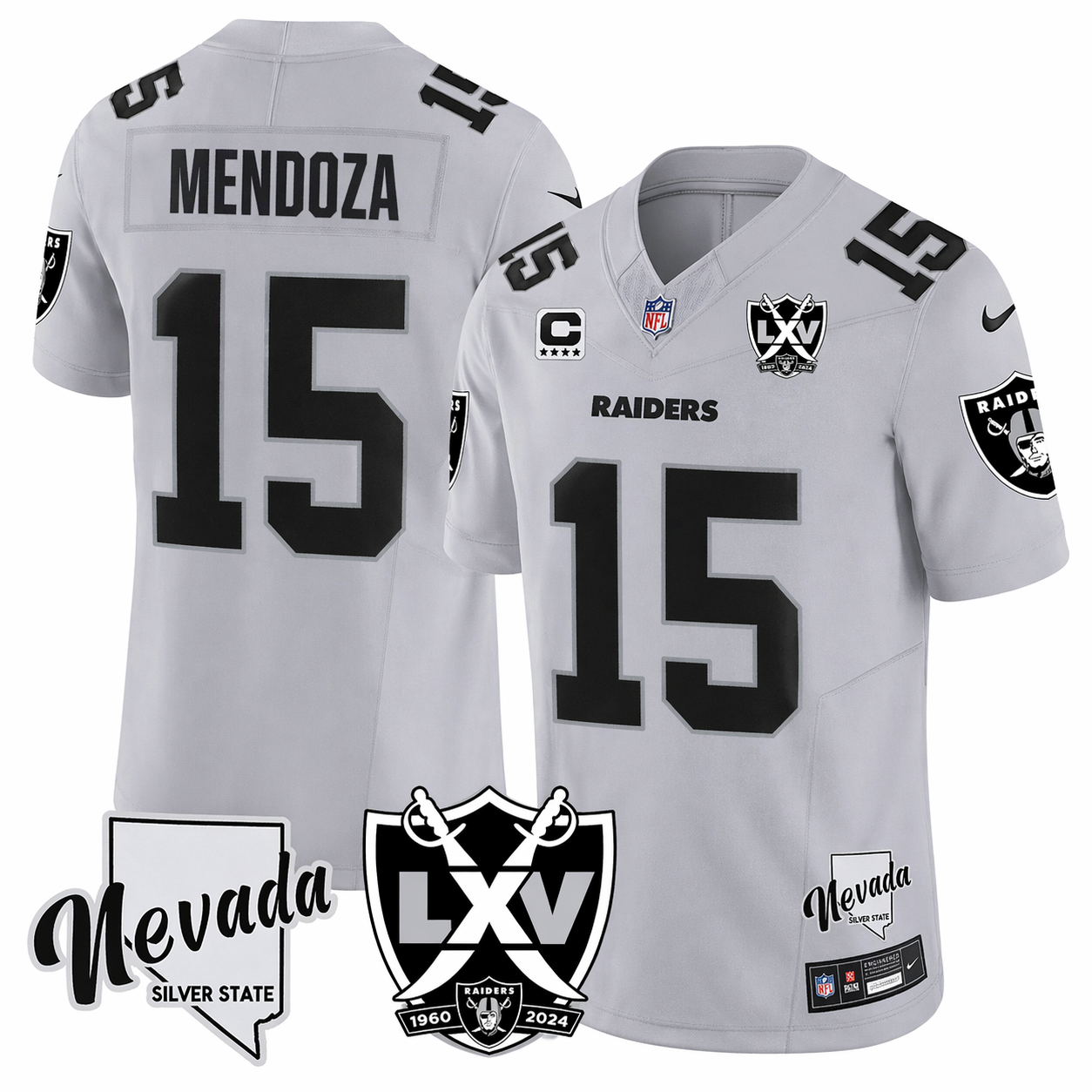 Raiders Mendoza GRY LV Patch
