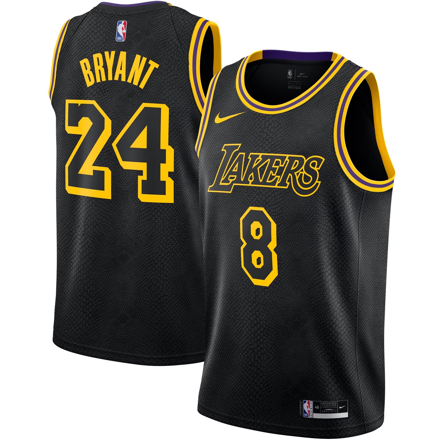 Lakers Bryant SS BLK