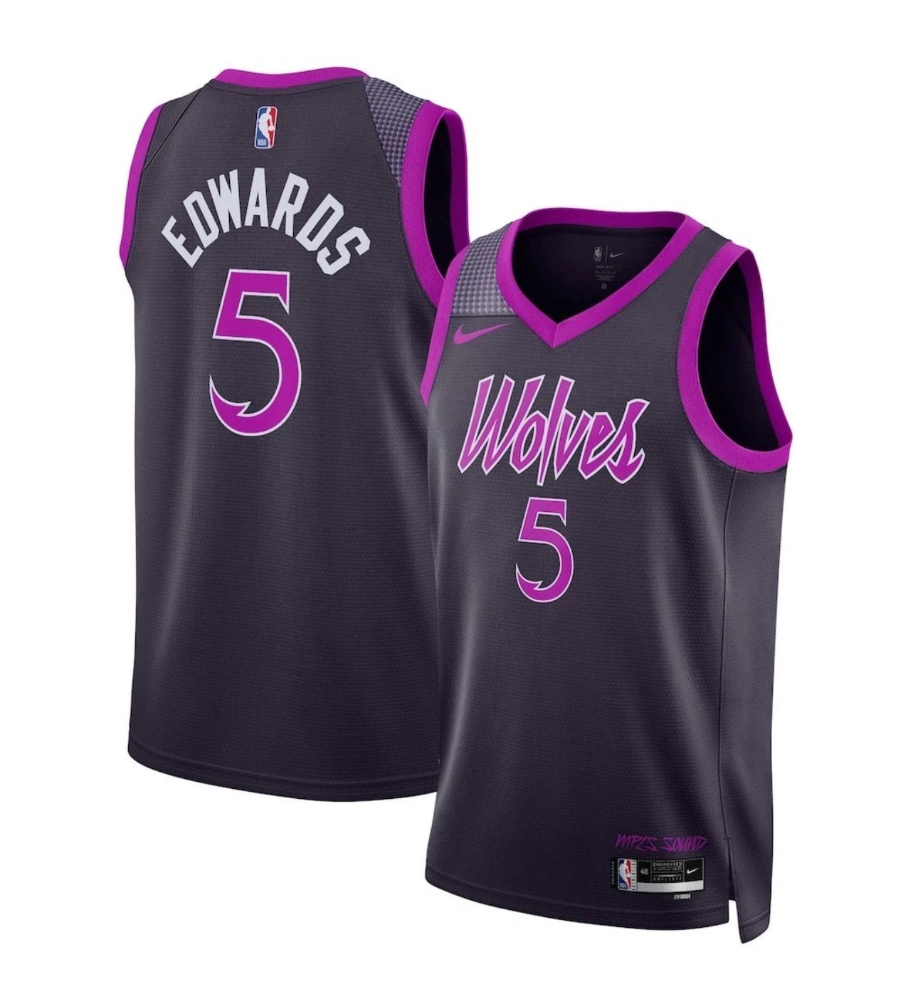 Timberwolves Edwards Purple City Edition