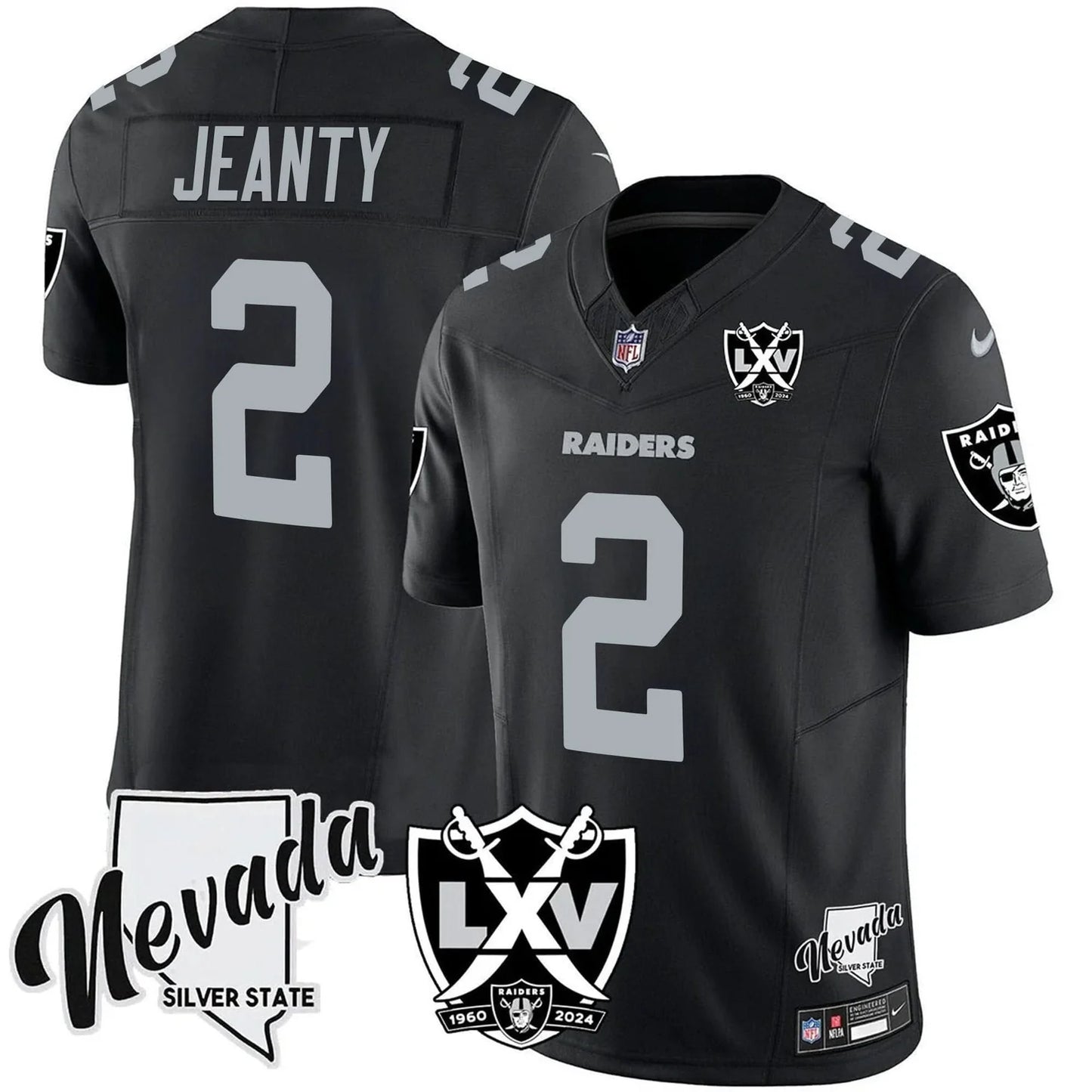 Raiders Jeanty BLK LV Patch