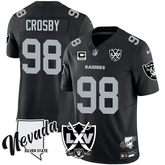 Raiders Crosby BLK LV Patch