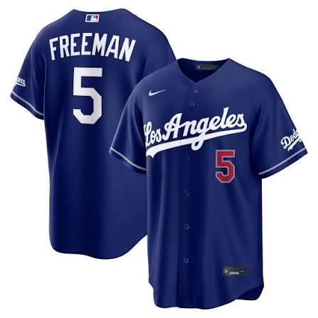 Dodgers Freeman Stadium Series Blue